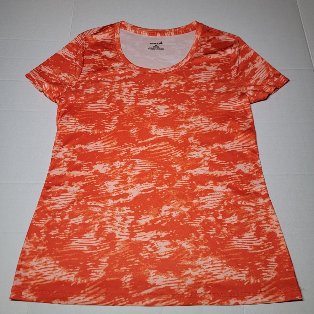💚Exertek Womens Top Size Medium Orange Pattern